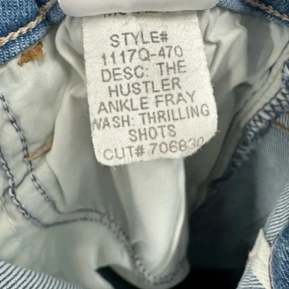 Mother The Hustler Ankle Fray Jeans Flare Thrilling Shots B1084 - Picture 7 of 7